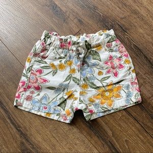 Old Navy 2T Floral Linen Shorts
